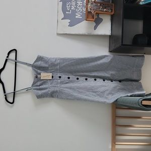 NWT Sleeveless Denim Corset Dress - striped